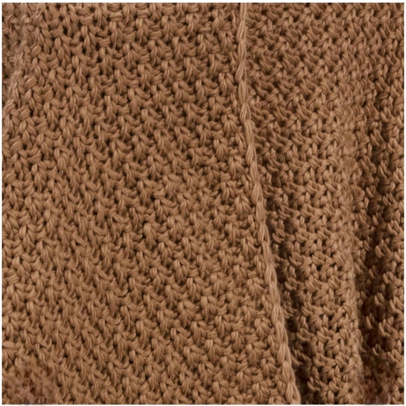 Threshold Oversized Recycled Knit Throw Blanket Brown - Picture 5 of 5